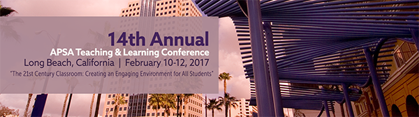 APSA Teaching and Learning Conference Banner